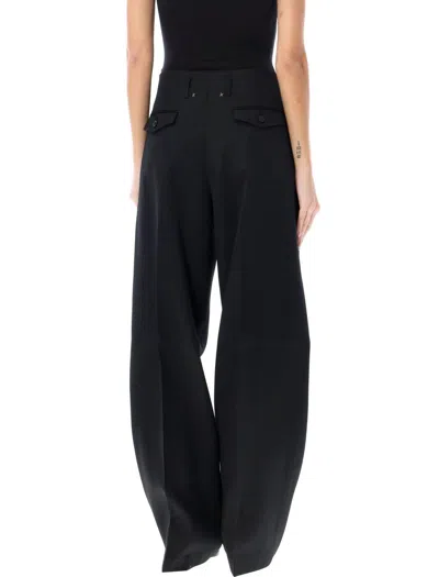 Shop Golden Goose Flavia Wide Leg Pants In Black