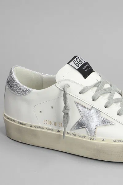 Shop Golden Goose Hi Star Sneakers In White