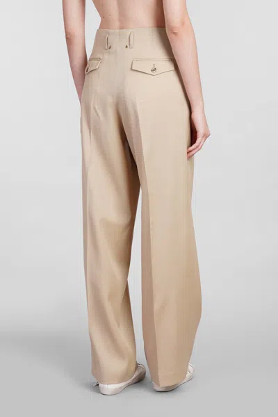 Shop Golden Goose Pants In Beige