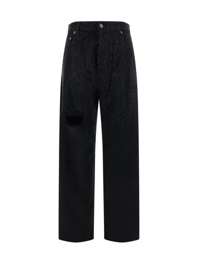 Shop Golden Goose Trousers In Black