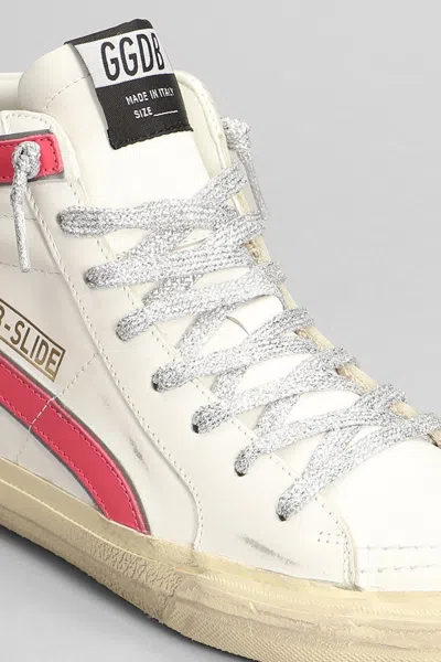 Golden Goose Slide High-top Sneakers In White