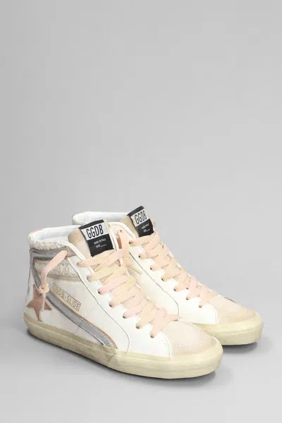 Golden Goose Slide Sneakers In White
