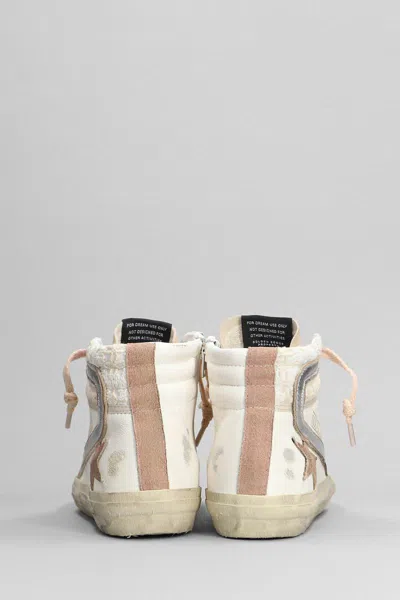 Golden Goose Slide Sneakers In White