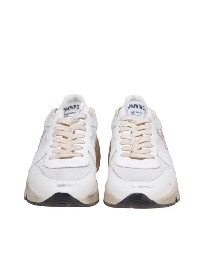 Shop Golden Goose Suede And Mesh Sneakers In White