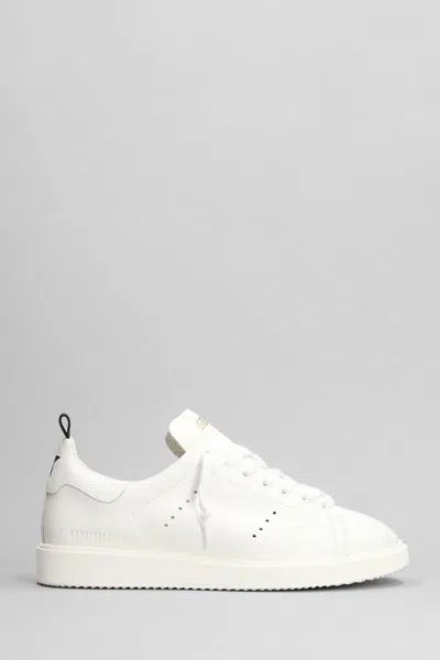 Shop Golden Goose Starter Sneakers In White