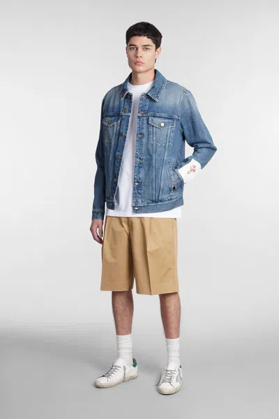 Golden Goose Logo Print Cotton T-shirt In White