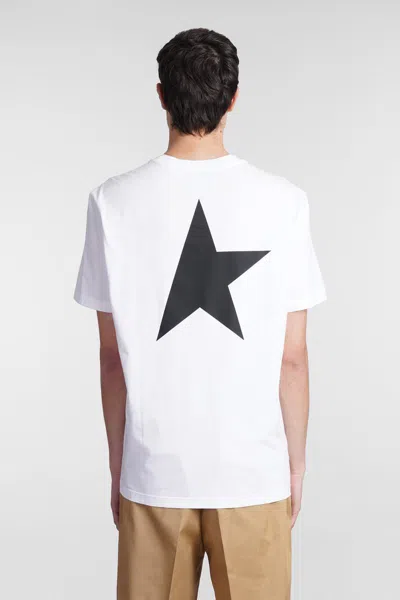 Golden Goose Logo Print Cotton T-shirt In White
