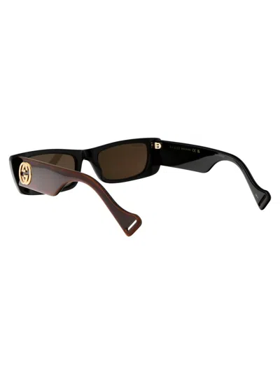 Shop Gucci Sunglasses In 015 Havana Havana Red