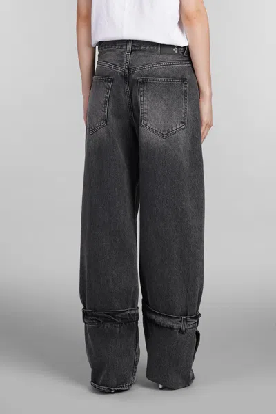 Haikure Cuff-detail Jeans In Black