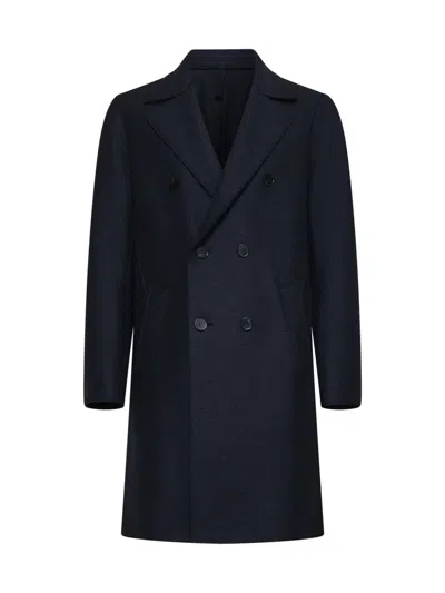 Shop Harris Wharf London Coats In Blue