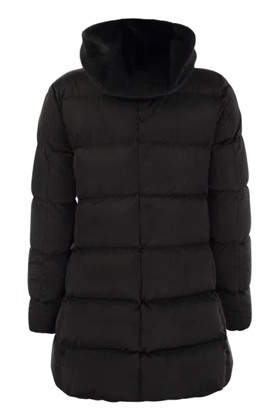 Shop Herno Black Down Jacket