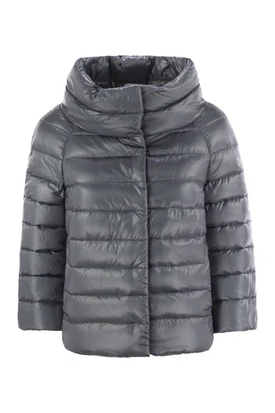 Herno Sofia Down Cape In Blue
