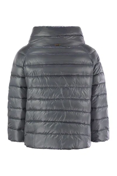 Herno Sofia Down Cape In Blue