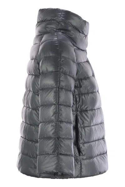 Herno Sofia Down Cape In Blue