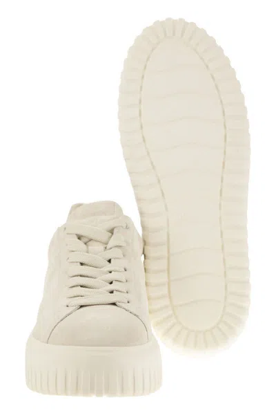 Shop Hogan Sneakers In Beige