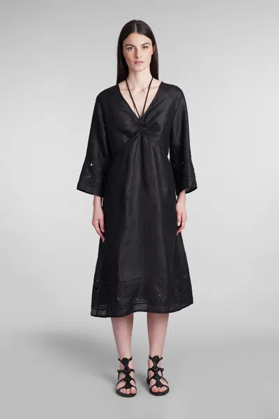 Shop Holy Caftan Antea Py Dress In Black