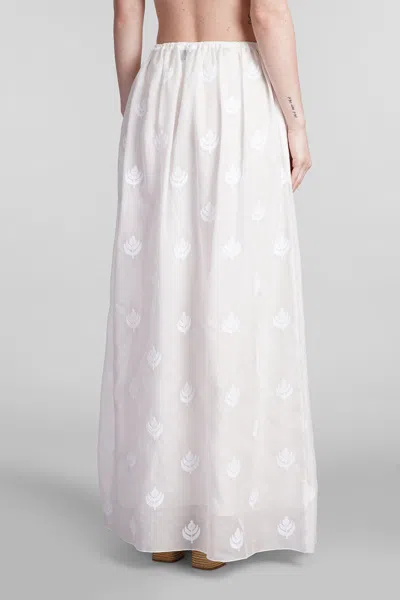 Shop Holy Caftan Gown Lev Skirt In White