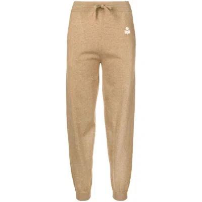 Isabel Marant Étoile Kira Tapered Track Trousers In Brown