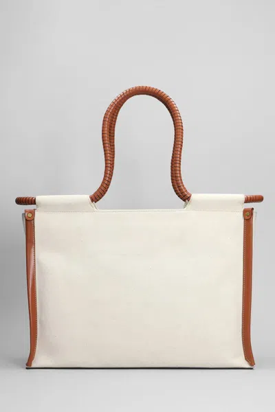 Isabel Marant Toledo Medium Cotton Tote Bag In Beige