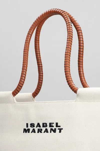 Isabel Marant Toledo Medium Cotton Tote Bag In Beige