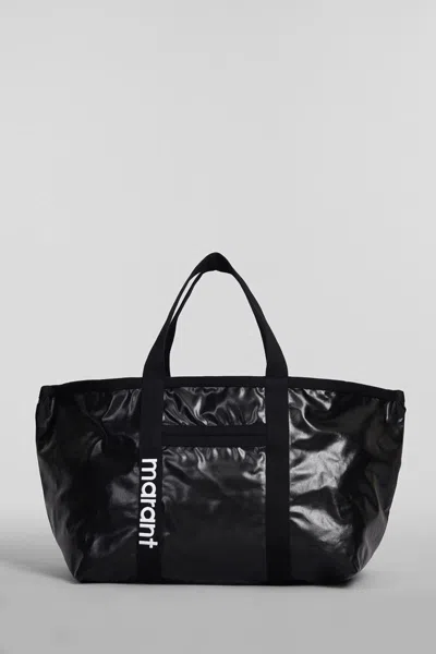 Isabel Marant Darwen Logo-embroidered Tote Bag In Black