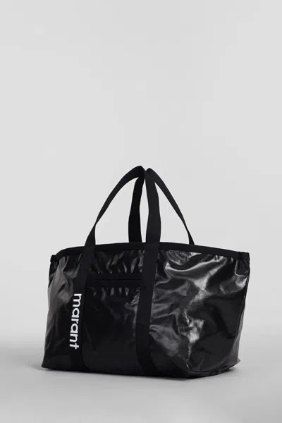 Isabel Marant Darwen Logo-embroidered Tote Bag In Black