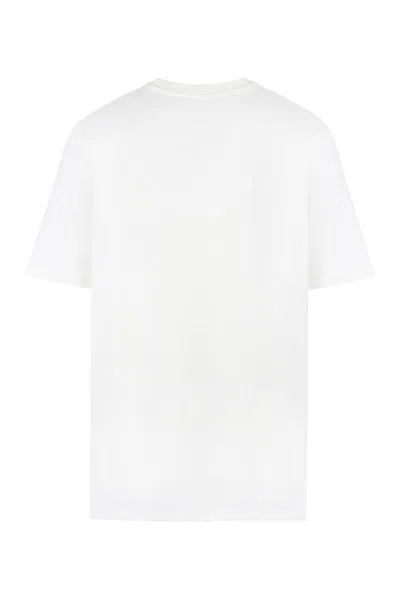 Jil Sander White T-shirt With Contrasting Logo Print In White