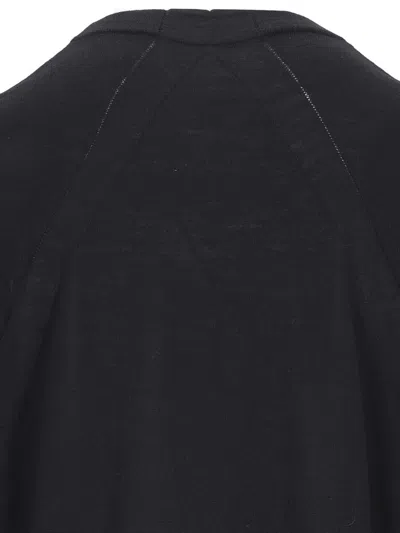 Jil Sander Merino Wool Crew Neck Sweater In Blue