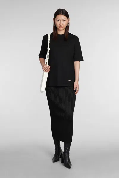 Jil Sander Logo-embellished Cotton T-shirt In Black