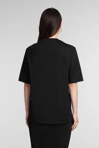 Jil Sander Logo-embellished Cotton T-shirt In Black