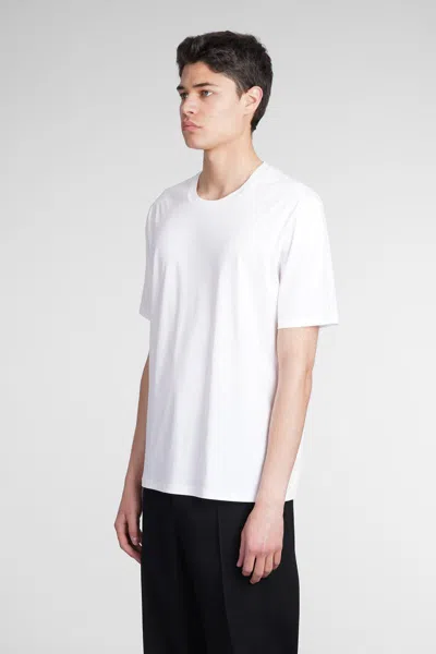Jil Sander Classic Crew Neck T-shirt Set Of Three In Cotton In White