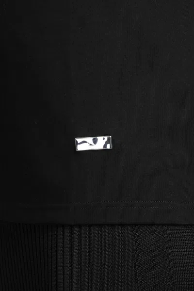 Jil Sander Logo-embellished Cotton T-shirt In Black
