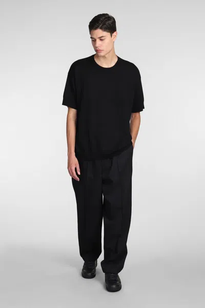 Jil Sander Logo-print Layered T-shirt In Black