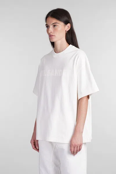 Jil Sander Women's Logo-print T-shirt In White
