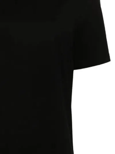 Shop Jil Sander Short-sleeve Cotton T-shirt With Logo In Black