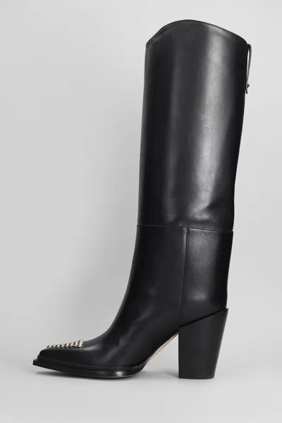 Shop Jimmy Choo Cece 80 High Heels Boots In Black