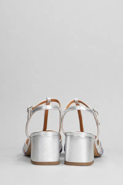 Shop Julie Dee Sandals In Silver