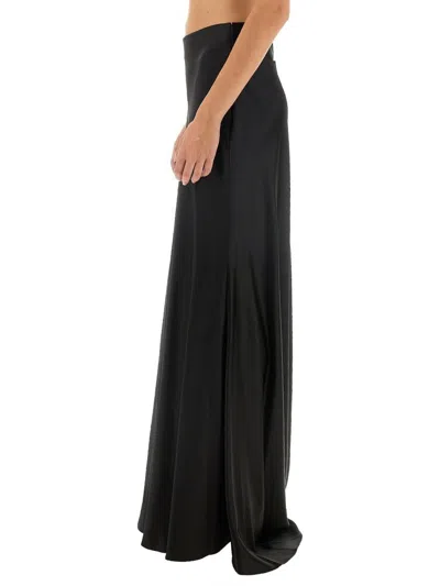 Shop Kiton Long Skirt In Black