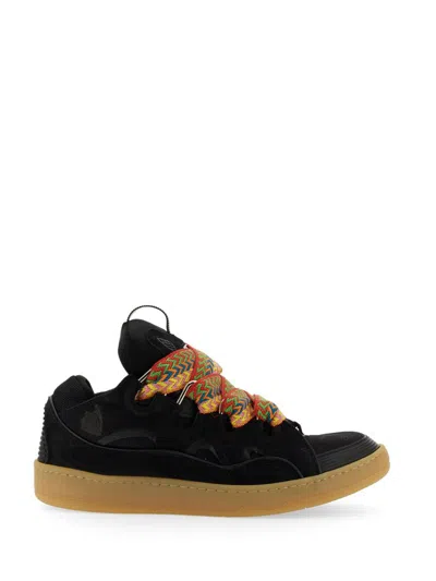 Shop Lanvin Sneaker "curb" In Black