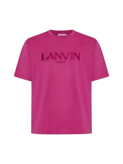 Shop Lanvin T-shirts In Purple