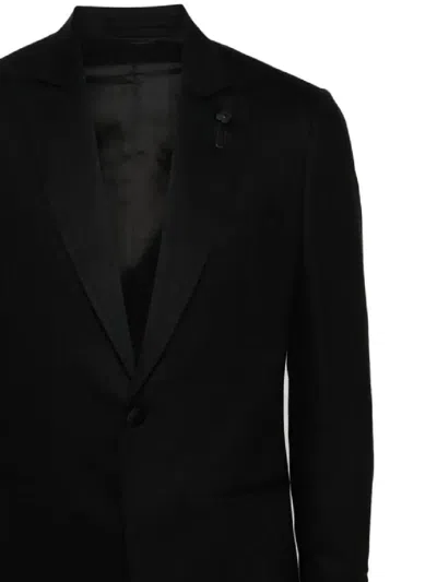 Lardini Single-breasted Crepe Suit