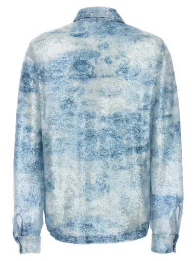 Le Twins Light Blue Daniela Shirt In Blue