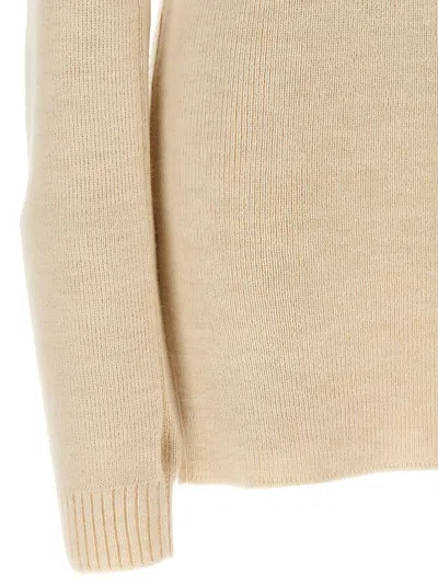 Lemaire Knitted Dress With Removable Sleeves In White