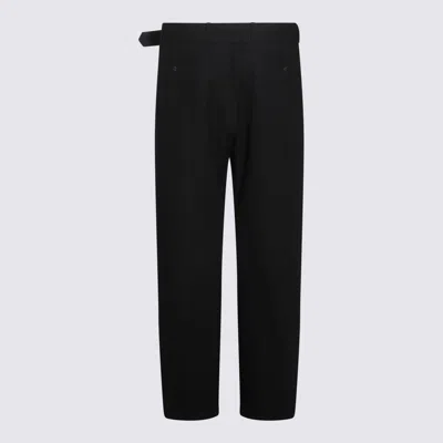 Shop Lemaire Trousers Black