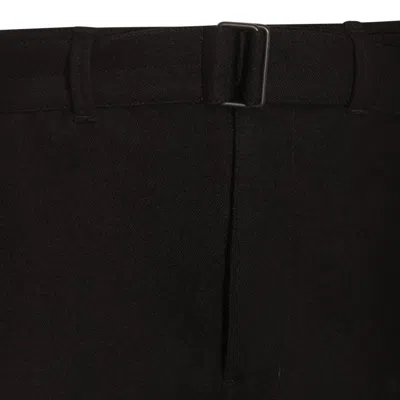 Shop Lemaire Trousers Black