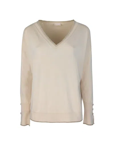 Shop Liu •jo Liu Jo Sweater In White