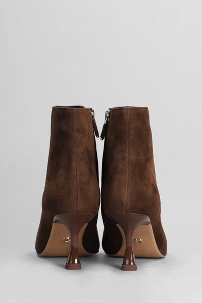 Shop Lola Cruz Jazmine High Heels Ankle Boots In Brown