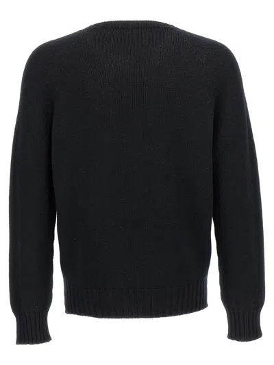 Ma'ry'ya Black Crew-neck Sweater In Black