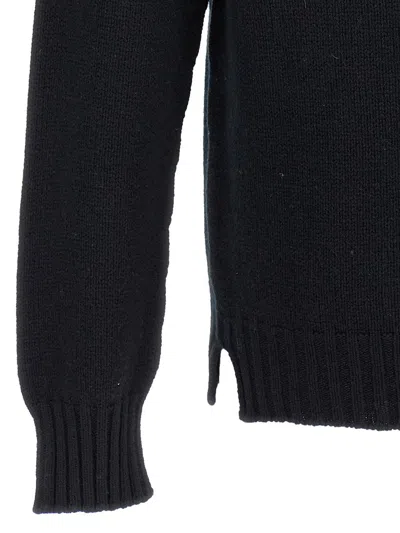Ma'ry'ya Black Crew-neck Sweater In Black