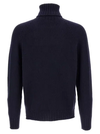 Ma'ry'ya High Neck Sweater In Blue